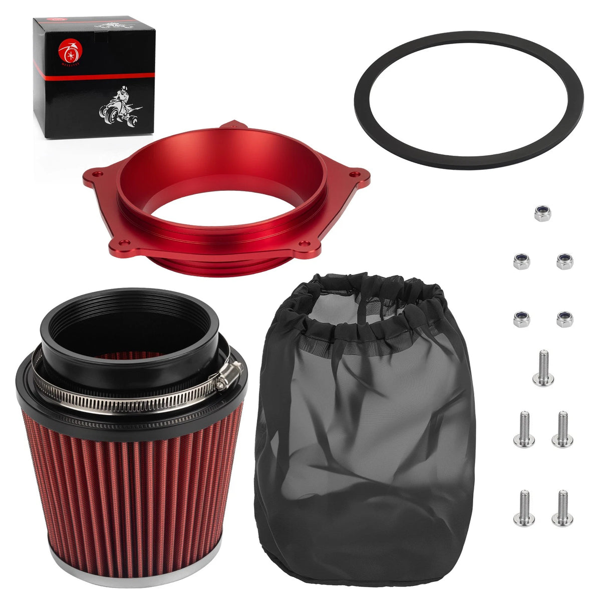 Air Cleaner & Guide Holder W/ Bolt Kit for Yamaha YFZ450R (2009–2014)