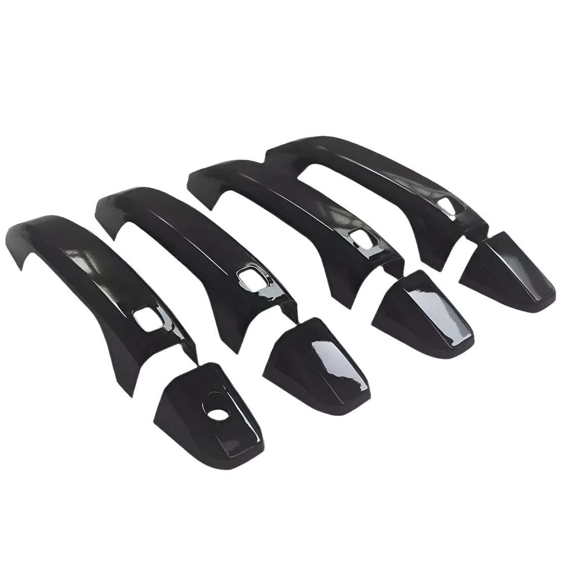 Glossy Black Door Handle Covers for Chevrolet Silverado, Suburban, GMC Sierra