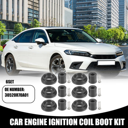 6 x Engine Ignition Coil Boot Kit for Honda Pilot (2003-2014)