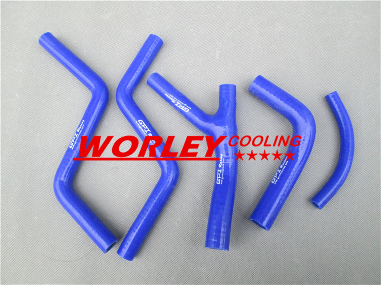 BLUE silicone radiator hose kit for HONDA CR125R (1987-1988)