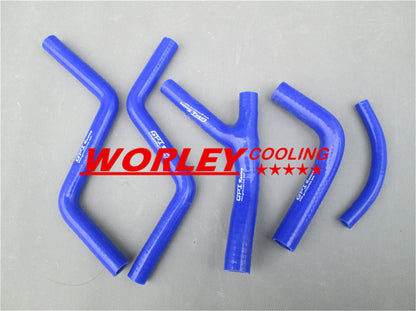 BLUE silicone radiator hose kit for HONDA CR125R (1987-1988)