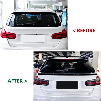 Gloss Black Boot Spoiler Lip for BMW 3 Series F31 (2013-2019)