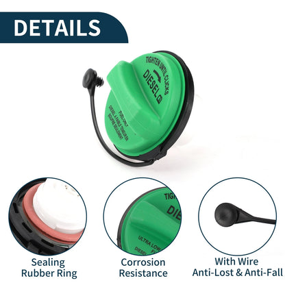 Gas Fuel Filler Cap for Ford F-250/F-350 Super Duty (2008-2010)