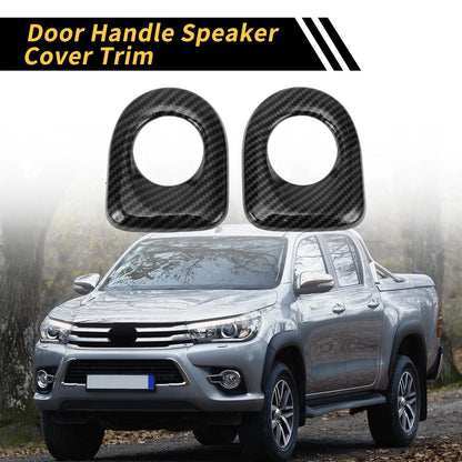 Carbon Fiber Rear Door Handle Speaker Covers for Toyota Tundra (2014-2021)