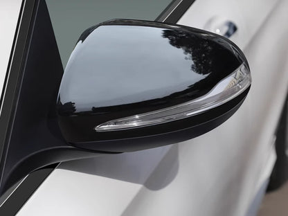 Glossy Black Rearview Mirror Lid Cover Trim for Mercedes-Benz GLB (2020-2023) 2 x
