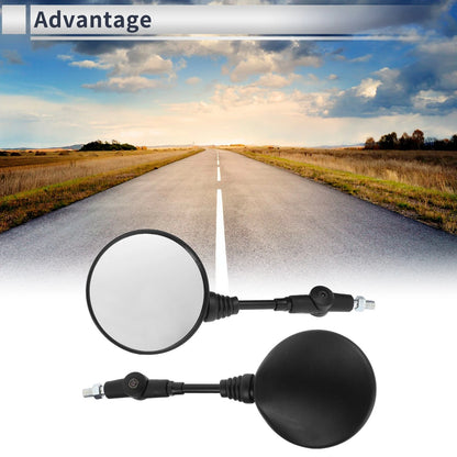 M10 Rear View Mirror - Handlebar - Black Iron Plastic for Motorcycle