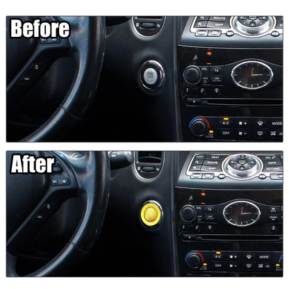 Engine Push Start Stop Button Cover Stickers for Infiniti Q50 Q60 QX60