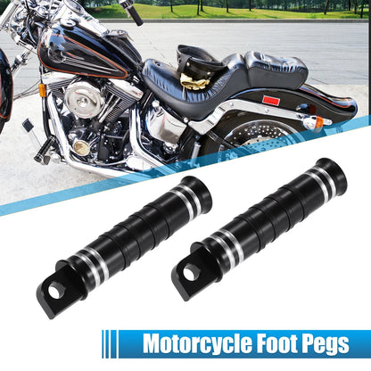 Male Footpegs Black Aluminum Alloy Foot Pegs for Harley