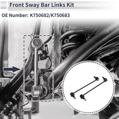 Front Stabilizer Bar Links 2 x for Buick Encore (2013–2019)