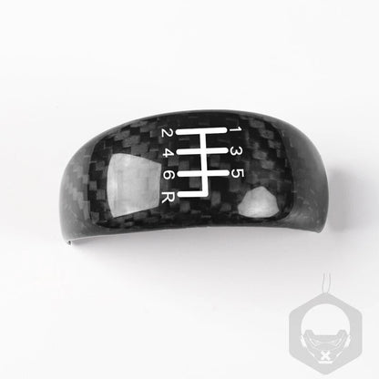 Real Carbon Fiber Gear Shift Head Knob Cover Trim for NISSAN 370z 2009-2018