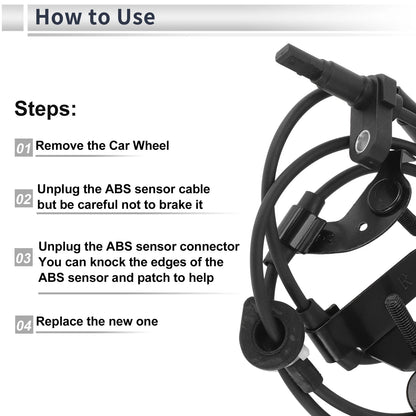 ABS Wheel Speed Sensor for Toyota RAV4 (2014-2018) 1 x Rear Right