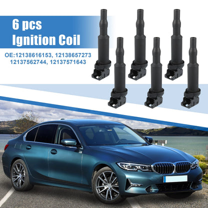 6 x Ignition Coils for BMW 1 Series M, 120i (2005-2007)