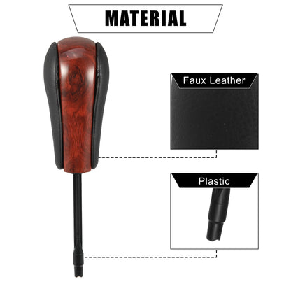 Faux Leather Gear Knob for BMW X5 2000-2006, BMW 525i 2003-2009