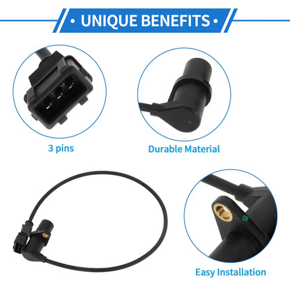Crankshaft Position Sensor for BMW E34 518i (1989-1994) 1 x Black Sensor