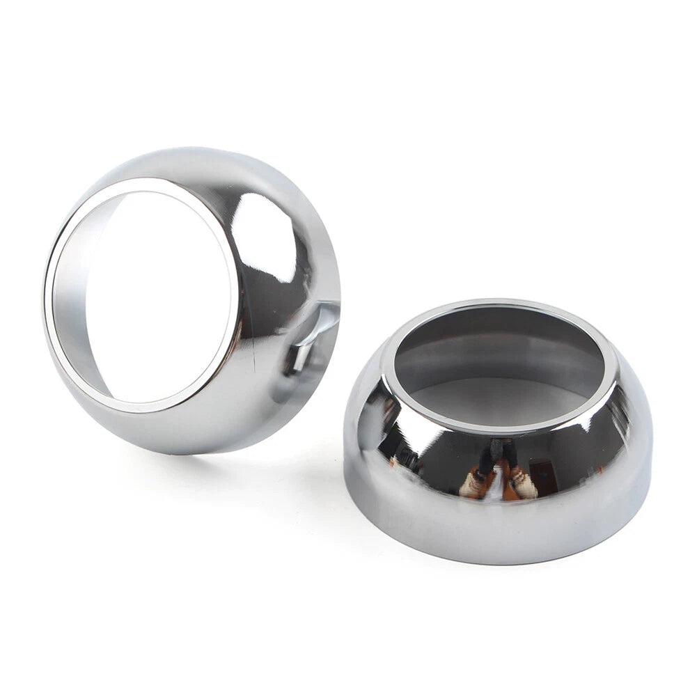 39mm Chrome Front Fork Boot Cap Covers for Harley Sportster Dyna FXR FXD