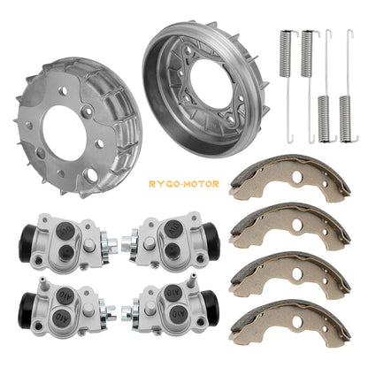 Front Brake Drum Wheel Cylinder Shoe Kit for Honda Rancher 350 4x4 TRX350 FE/FM