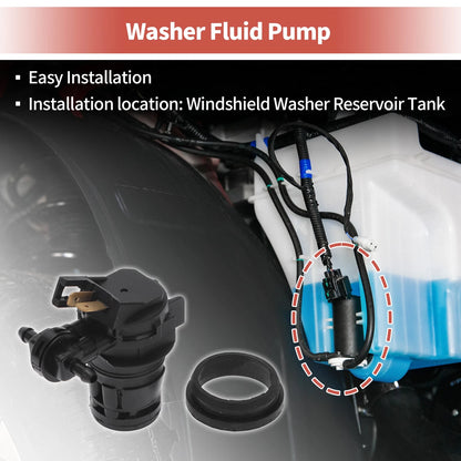 Windshield Washer Pump w/ Grommet for Honda Odyssey (2005-2010)