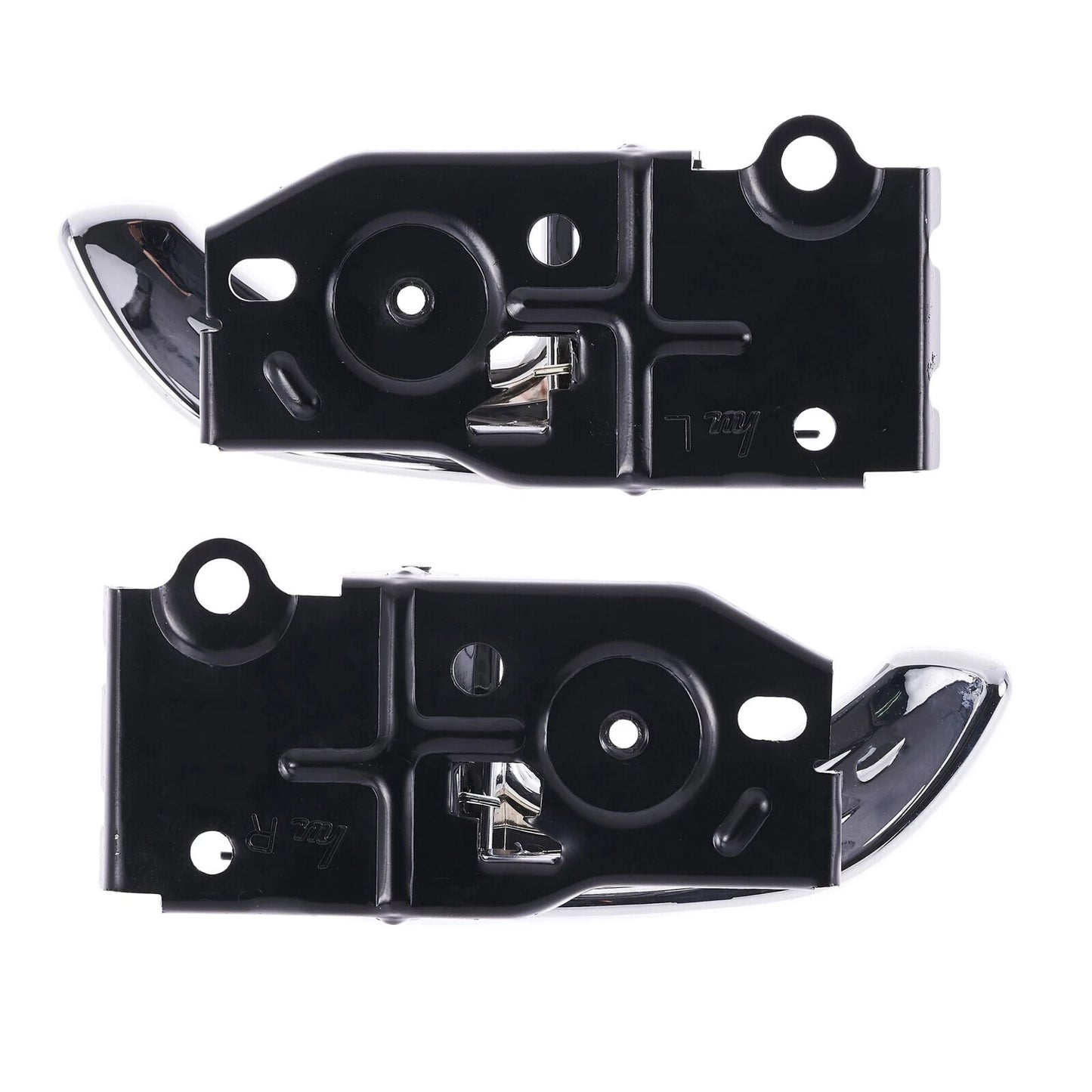 Door Handle Inner 2 x Chrome FRONT LEFT+RIGHT for Hyundai Santa Fe (2000–2005)
