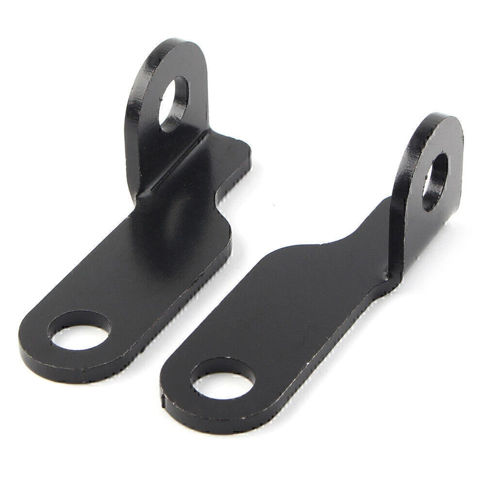 Black Fork Clamp Turn Signal Light Mounts for Harley Motorcycle