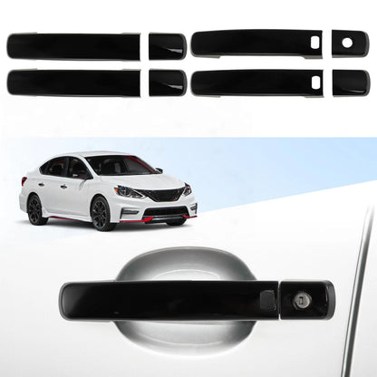 Glossy Black Door Handle Cover Protector for Nissan Altima Frontier Maxima
