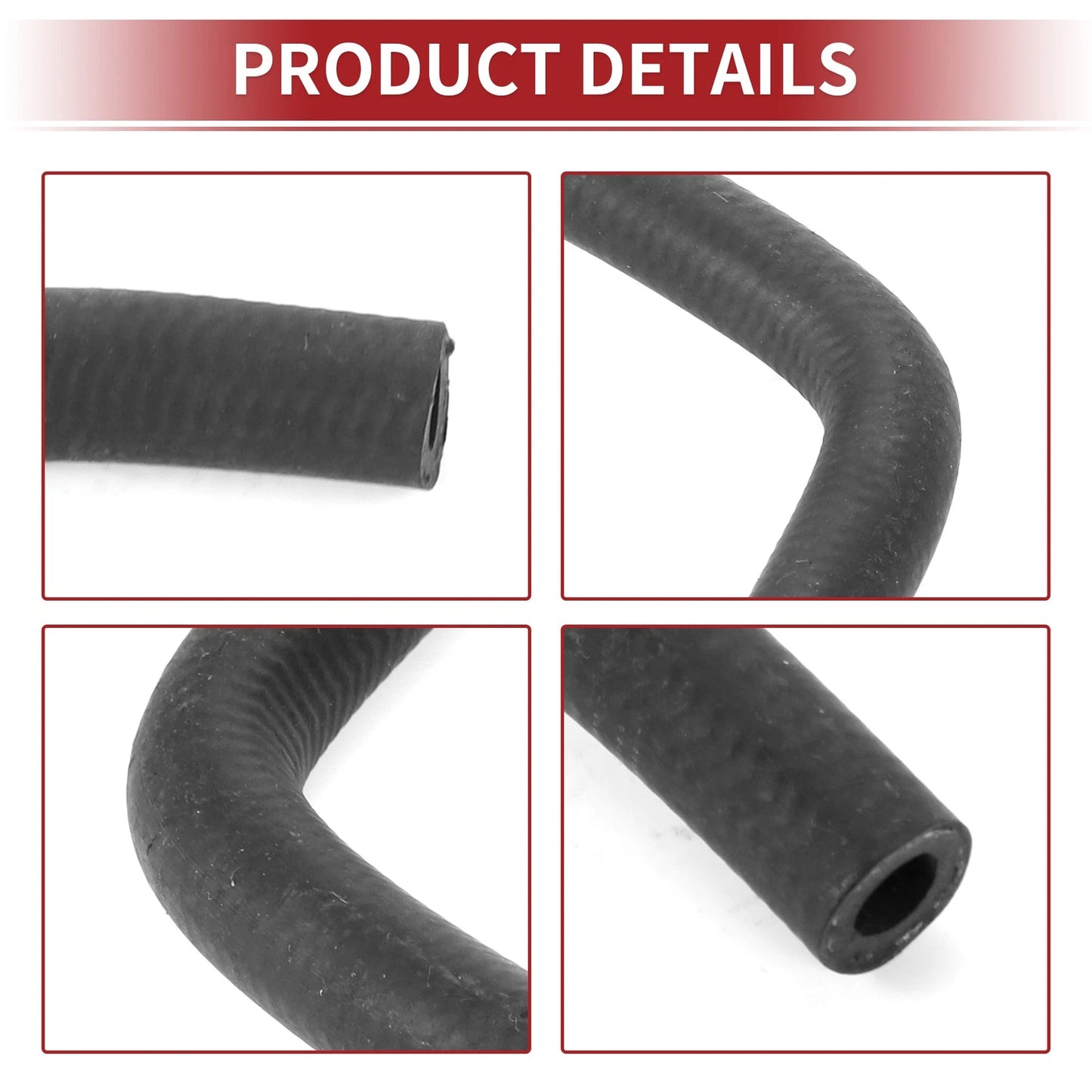 Heater Hose for Nissan Maxima (2000-2001) Rubber Black 1 Pcs
