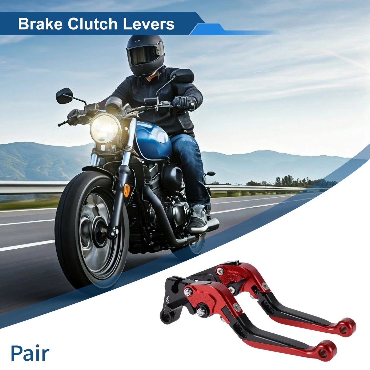 Brake Clutch Levers Adjustable Short Long 1 Pair for Yamaha YZF R1 (1999–2001)