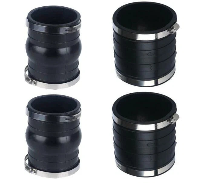 Exhaust Hose Bellows for OMC Volvo Penta 4.3/5.0/5.7L Upper/Lower Rubber Coupler