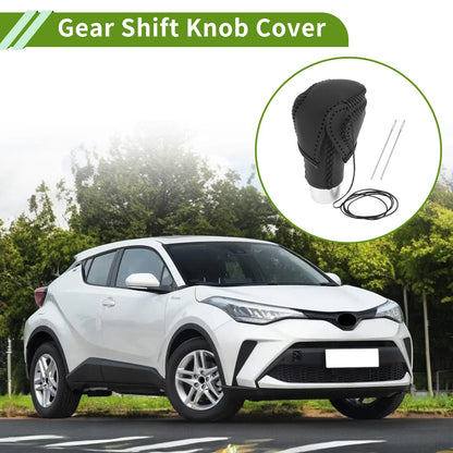 Gear Shift Knob Cover for Toyota CH-R 2018-2022 Black Faux Leather