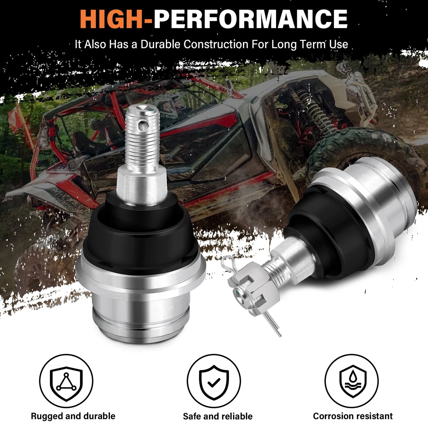 2 x Front Upper Ball Joints for Honda Pioneer 1000 (2016–2022)