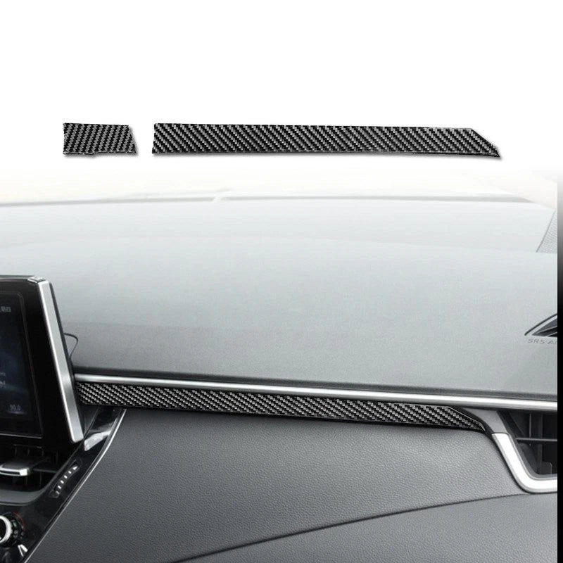 Soft Carbon Fiber Dashboard Panel Trim for Toyota Corolla 2019-2024