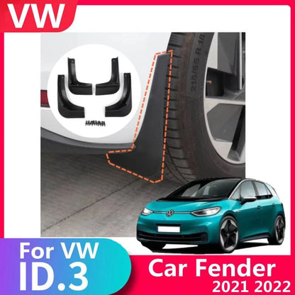 Set Splash Guards Mud Flaps Mud Fender Mudguard for VW ID.3 (2021–2022)