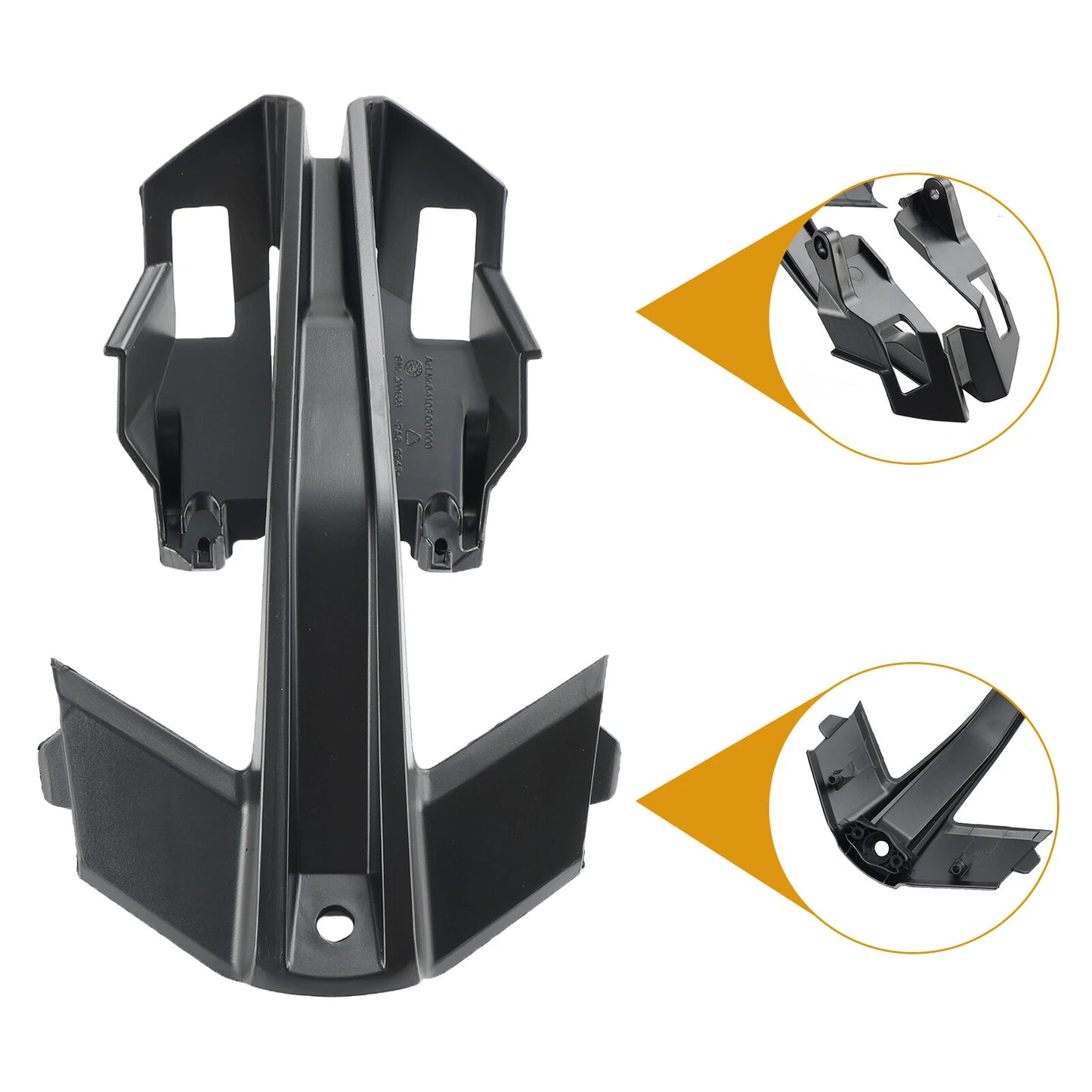 Headlight Fairing Protector Cover Black for KTM 790 890 (2018-2023)