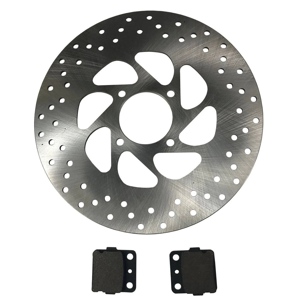 Rear Disc Brake Rotor & Pads for Yamaha Warrior 350 (1990–2004)