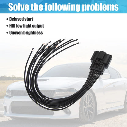 Halogen Headlight Wire Harness Connector for Dodge Charger