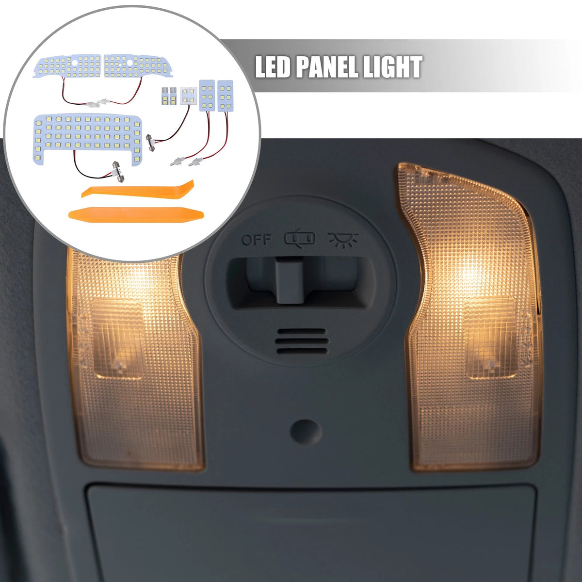 Set  5050SMD 6000K Dome Lights for Toyota Prius (2016-2023)