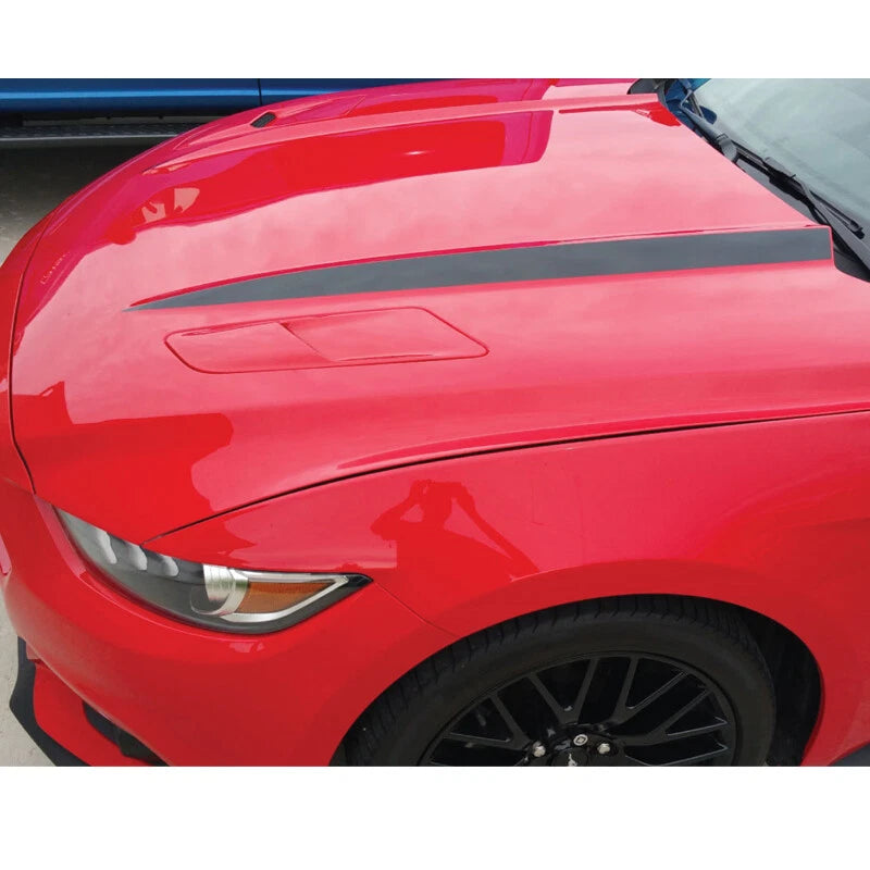 Black Hood Spare Strip Sticker Vinyl Decal fit For Ford Mustang 2015-2018
