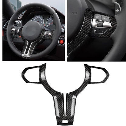 Steering Wheel Cover for BMW M2 M3 M4 M5 X6 X6M Carbon Fiber Black (2014-2020)