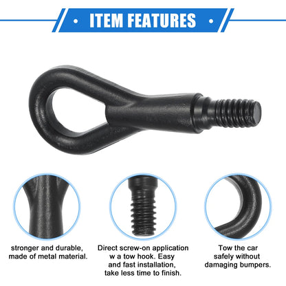 Tow Hook for BMW 740i Base 4.0L Front Rear Bumper Towing