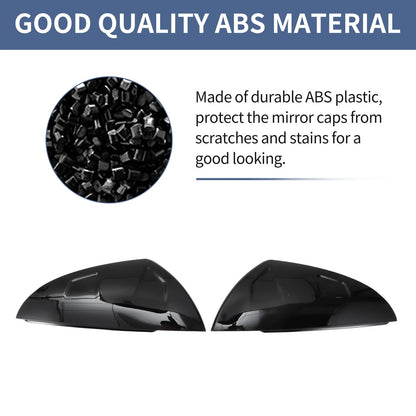 Gloss Black Left Right Mirror Cover Caps for Lexus ES (2018-2023)