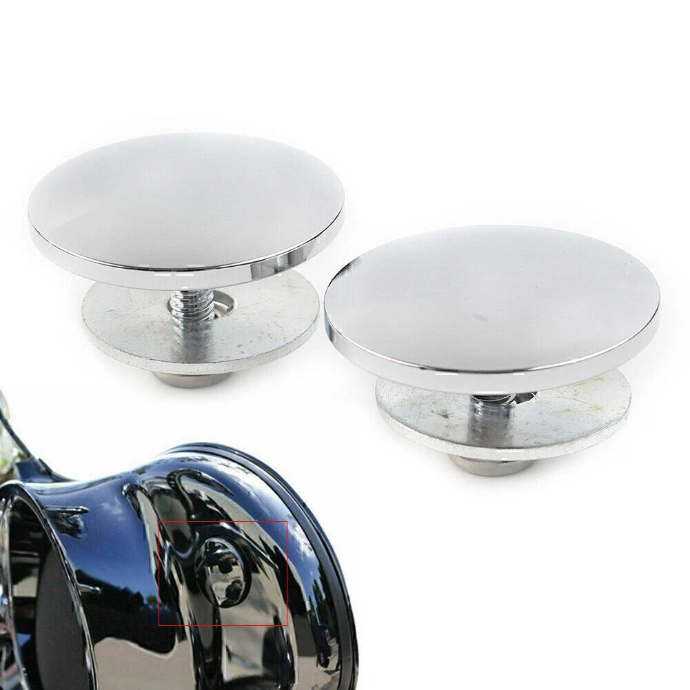 Chrome Aluminum Inner Fairing Mirror Plugs for Harley Street Glide Trike (2009-2023)