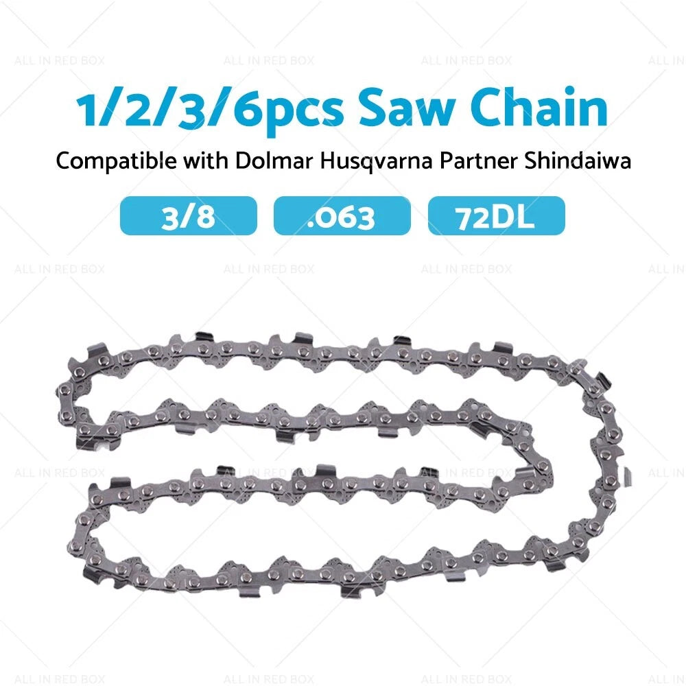 3/8" .063 72DL Chainsaw Chain for Husqvarna, Stihl (Various Years)