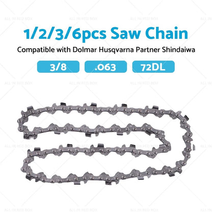3/8" .063 72DL Chainsaw Chain for Husqvarna, Stihl (Various Years)