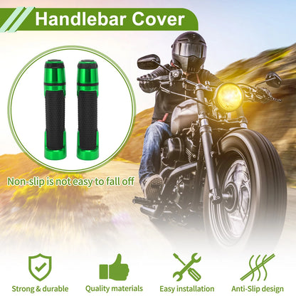7/8" / 22mm / Motorcycle Hand Grips Aluminum Alloy Green for Make Model