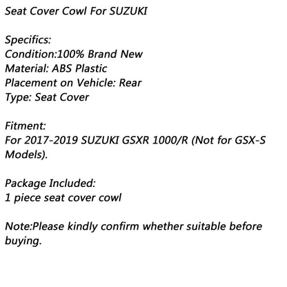 Pillion Seat Cover for Suzuki GSXR 1000 1000R (2017-2024) Blue