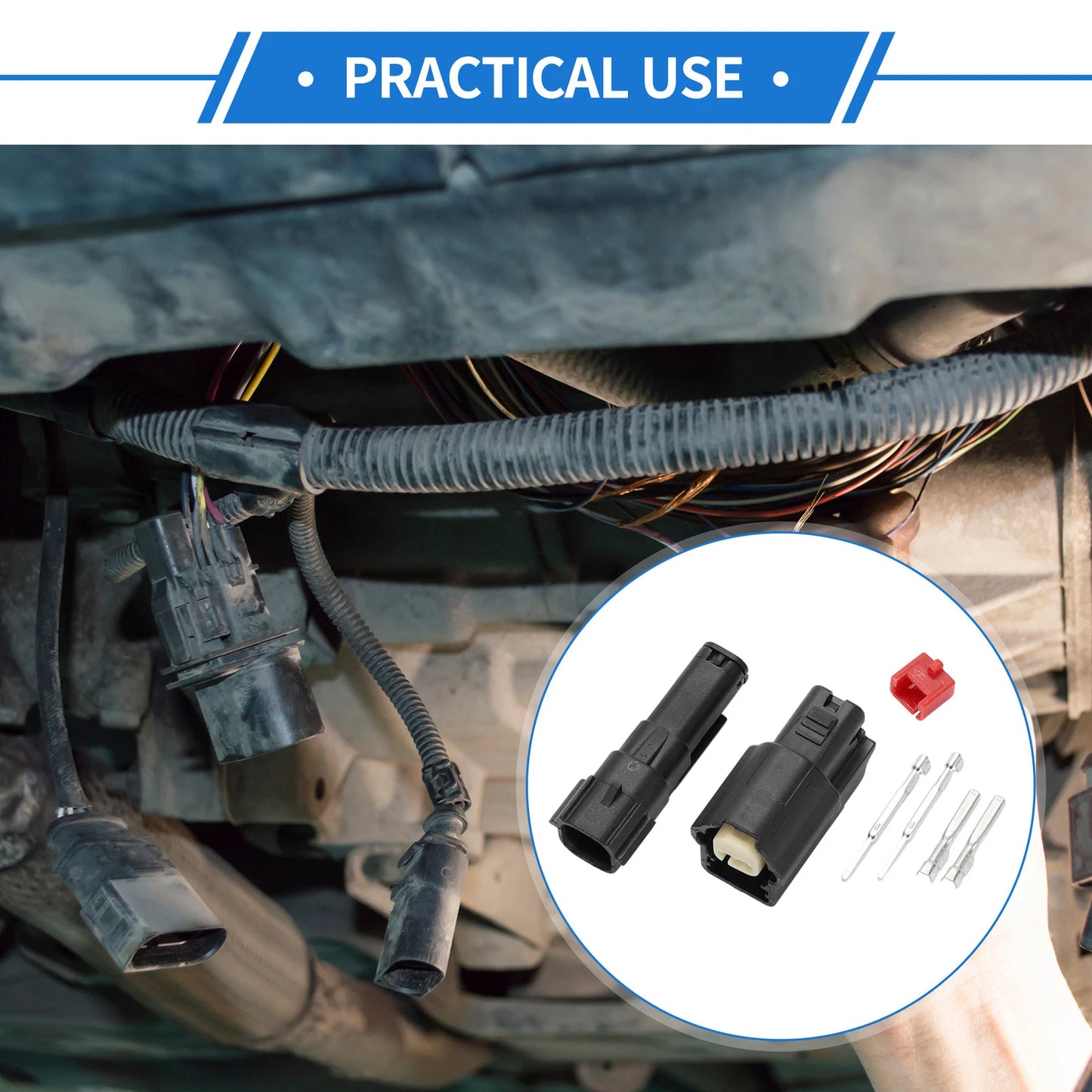 Front Bumper Probe Sensor Connectors for Mazda