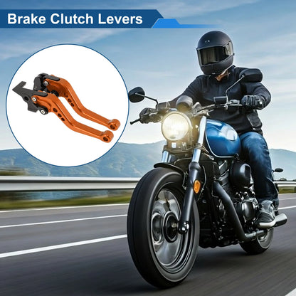 Brake Clutch Levers Orange 1 pair for Yamaha MT-10/FZ-10 (2017–2021)