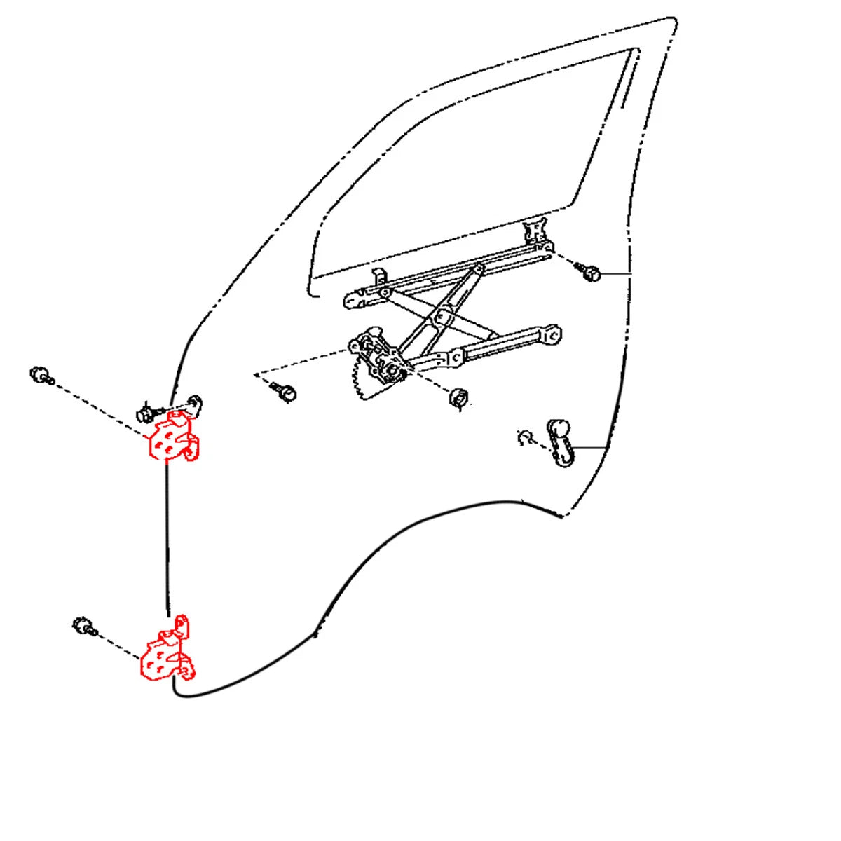 Front Door Hinges for Toyota Hiace 2004-2019