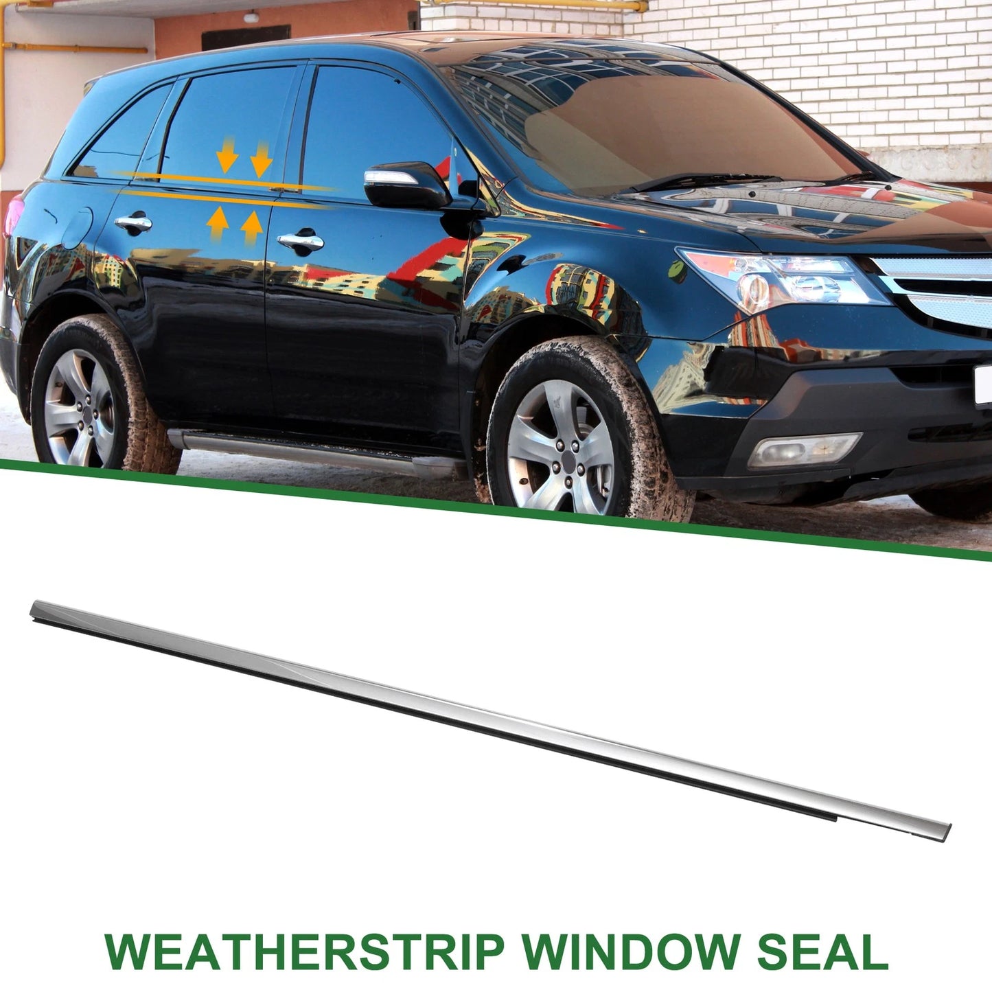 Front Left Weatherstrip Window Seal for Acura MDX (2008-2009)