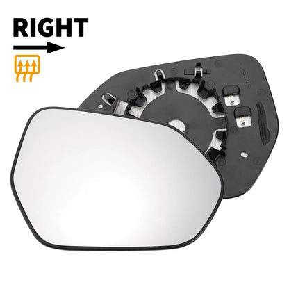 Right Side Heated White Mirror Glass for Toyota Corolla (2018-2022)
