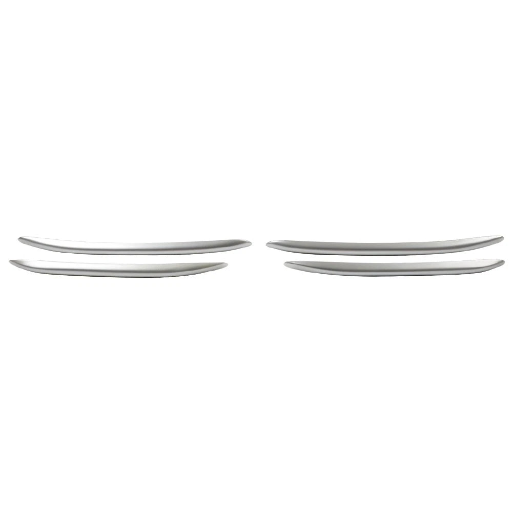 Silver Front Bumper Splitter Fins Spoiler Canards for Benz C-Class (2022-2023)